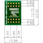 לוח מתאם לרכיבי TSSOP-20 ~ DIP - SMD