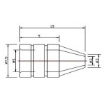 ראש לשואב בדיל ידני חשמלי 40W