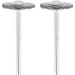 זוג מברשות פלדה פחמנית 19MM למשחזת ציר - DREMEL 428