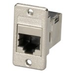 מתאם תקשורת מסוכך לפנל - RJ45 (F) ~ RJ45 (F) - CAT5E