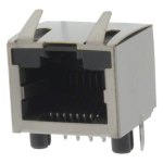 מחבר מסוכך RJ45 - נקבה למעגל מודפס - RJHSE-5380 - CAT5E