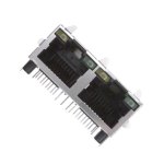 מחבר מסוכך RJ45 - נקבה למעגל מודפס - RJHSE-5381-02 - CAT5E