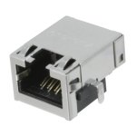 מחבר מסוכך RJ45 - נקבה למעגל מודפס - RJE72-188-1401 - CAT5E