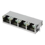 מחבר מסוכך RJ45 - נקבה למעגל מודפס - RJE72-488-1411 - CAT5E