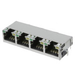 מחבר מסוכך RJ45 - נקבה למעגל מודפס - RJE72-488-1441 - CAT5E