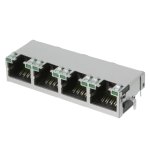 מחבר מסוכך RJ45 - נקבה למעגל מודפס - RJE72-488-1451 - CAT5E