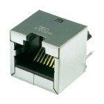 מחבר מסוכך RJ45 - נקבה למעגל מודפס - SS-60300-016 - CAT6A