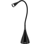 מנורת שולחן מעוצבת LED 3W - SWAN - גוף שחור