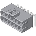 מחבר MOLEX למעגל מודפס - סדרת ULTRA-FIT - זכר 10 מגעים