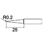 ראש למלחם - 0.2MM LONG CONICAL