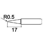 ראש למלחם - 0.5MM CONICAL