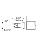 ראש לידית מלחם - METCAL SFV-CH18AR - CHISEL 1.8MM