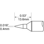 ראש לידית מלחם - METCAL SCV-CNL04 - CONICAL 0.4MM