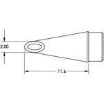 ראש לידית מלחם - METCAL SCP-WV20 - HOOF 2MM