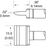 ראש לידית מלחם - METCAL RFP-BL2 - BLADE 15.4MM