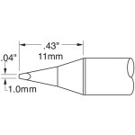 ראש לידית מלחם - METCAL SSC-625A - CHISEL 1MM