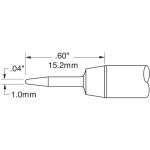 ראש לידית מלחם - METCAL SSC-701A - CONICAL 1MM