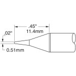 ראש לידית מלחם - METCAL SSC-722A - CONICAL 0.51MM