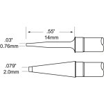 ראש לידית מלחם - METCAL TFP-BLP2 - BLADE 2MM