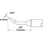 ראש לידית מלחם - METCAL STTC-040 - CONICAL 0.4MM