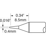 ראש לידית מלחם - METCAL STTC-145P - CONICAL 0.4MM