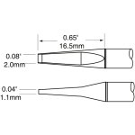 ראש לידית מלחם - METCAL PTTC-703 - BLADE 2MM