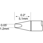 ראש לידית מלחם - METCAL UFTC-7CH12 - CHISEL 1.2MM