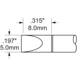 ראש לידית מלחם - METCAL PHT-751384 - CHISEL 5.08MM