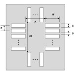 שבלונת הלחמה לרכיבים QFP-48 , 0.5MM PITCH - SMD