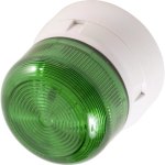 מנורת התראה ירוקה מהבהבת - XENON , 3W , 12VDC / 24VDC