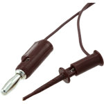 כבל בדיקה שחור - POMONA 5053 , HOOK ~ 4MM PLUG , 1.2M