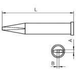 ראש למלחם - WELLER XT AL - CHISEL 1.6MM