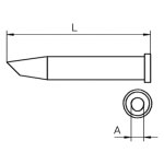 ראש למלחם - WELLER XT CC - ROUND BENT 3.2MM