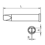 ראש למלחם - WELLER XT D - CHISEL 4.6MM