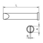 ראש למלחם - WELLER XT E - CHISEL 5.9MM