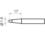 ראש למלחם - 1.6MM CHISEL