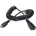 כבל USB 2.0 מסולסל - (2M - MINI B(M) ~ NINI B(F