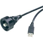 כבל תעשייתי USB - זכר B ← זכר PX0840/B/2M00 - A