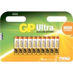 12 סוללות אלקליין - AAA 1.5V - GP ULTRA ALKALINE