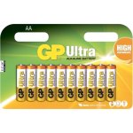 12 סוללות אלקליין - AA 1.5V - GP ULTRA ALKALINE