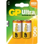 זוג סוללות אלקליין - C 1.5V - GP ULTRA ALKALINE