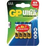 רביעיית סוללות אלקליין - AAA 1.5V - GP ULTRA PLUS ALKALINE