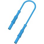 כבל בדיקה מבודד - 4MM PLUG ~ 4MM PLUG 1.5M - בידוד כחול