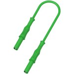 כבל בדיקה מבודד - 4MM PLUG ~ 4MM PLUG 1.5M - בידוד ירוק