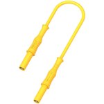 כבל בדיקה מבודד - 4MM PLUG ~ 4MM PLUG 1.5M - בידוד צהוב