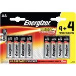 8 סוללות אלקליין - AA 1.5V - ENERGIZER MAX ALKALINE