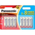 16 סוללות אלקליין - AA 1.5V - PANASONIC PRO POWER