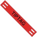 תוויות סימון אדומות לכבלים - TIPTAG - 65MM x 11MM