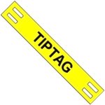 תוויות סימון צהובות לכבלים - TIPTAG - 100MM x 11MM