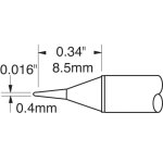 ראש לידית מלחם - METCAL CVC-7CN0004P - CONICAL 0.4MM